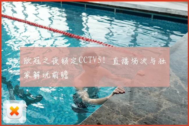 欧冠之夜锁定CCTV5！直播场次与独家解说前瞻
